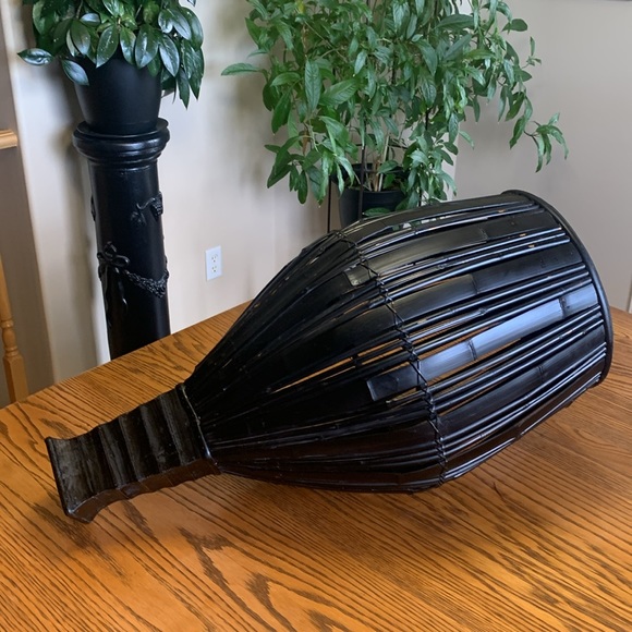 Pier 1 Imports large black basket - Picture 2 of 6